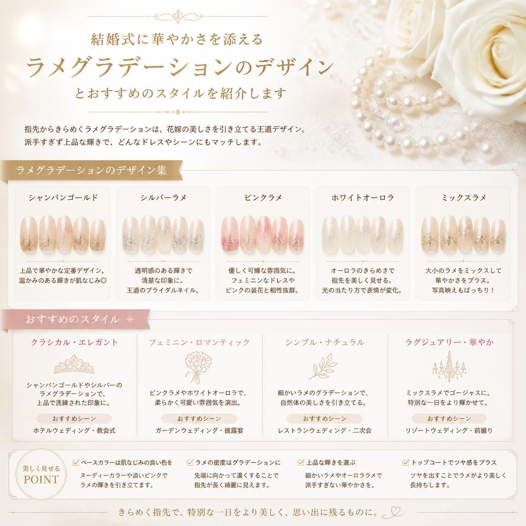 4. 華やかなラメグラデーション
